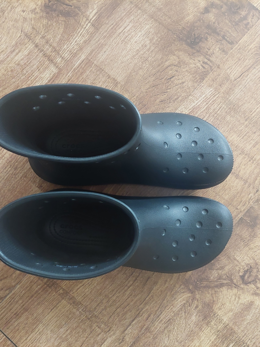 CROCS Women's Black Waterproof Clog Boots Crush Mega Size 9 - Picture 5 of 5